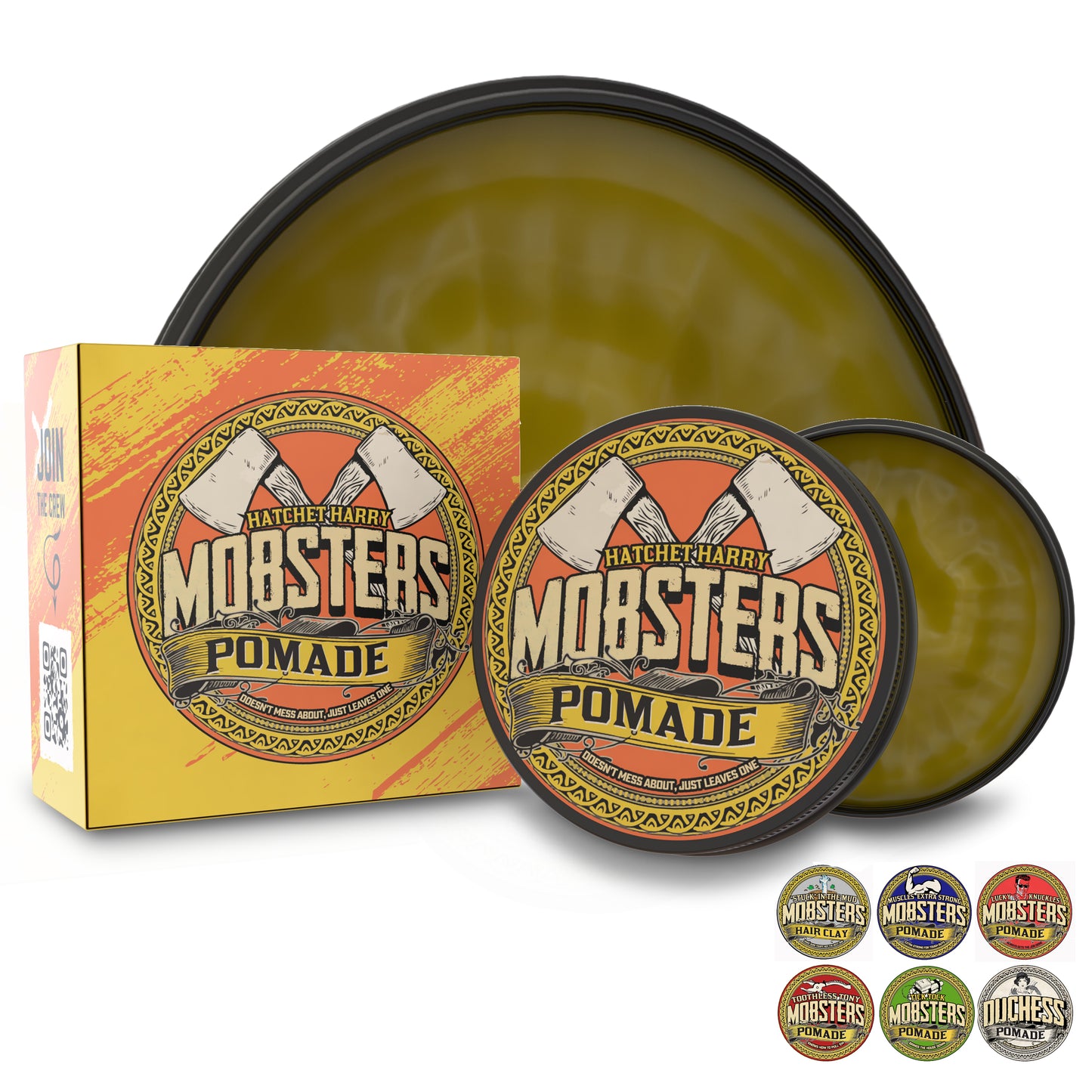 Hatchet Harry pomade for men, high-quality mens hair pomade providing strong hold and stylish grooming solutions